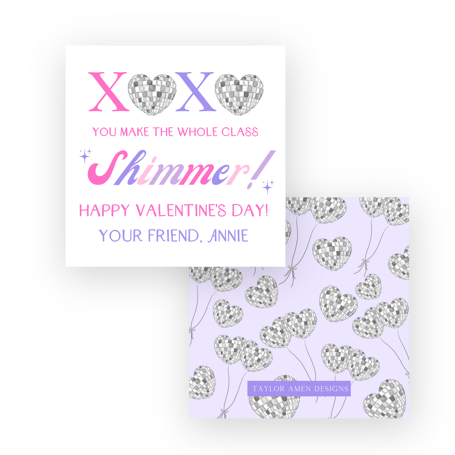 Disco Class Shimmer Valentine