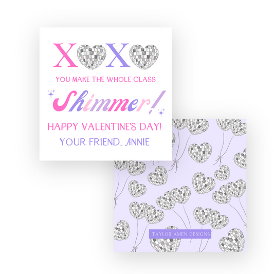 Disco Class Shimmer Valentine