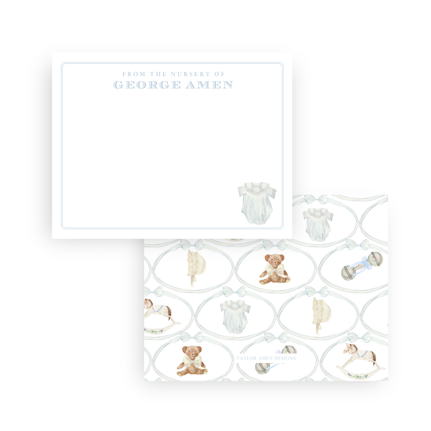 Vintage Baby Boy Stationery