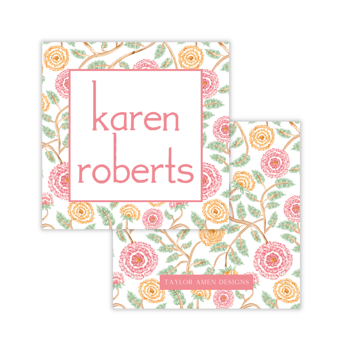 Marigold Blooms Pattern Enclosure