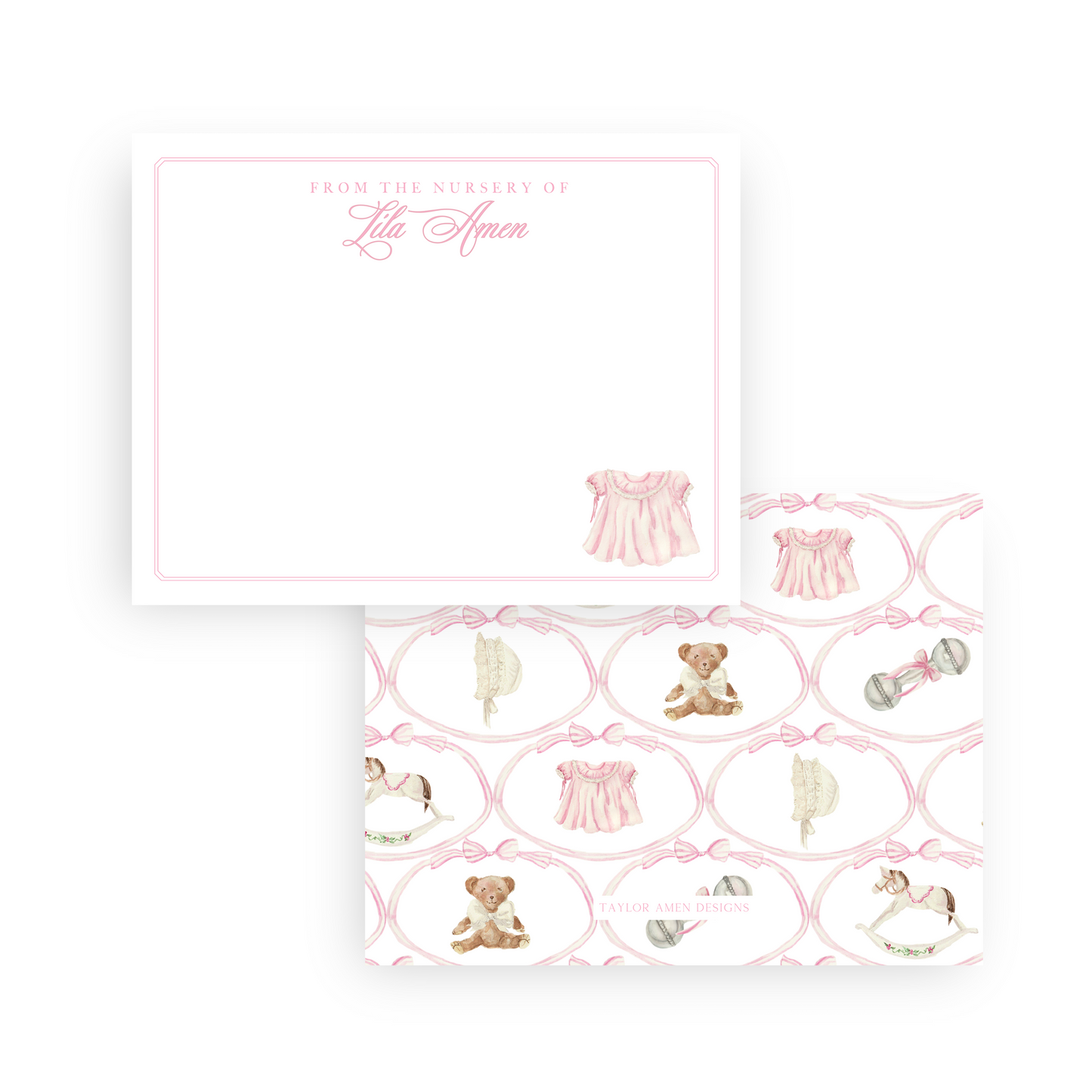 Vintage Baby Girl Stationery
