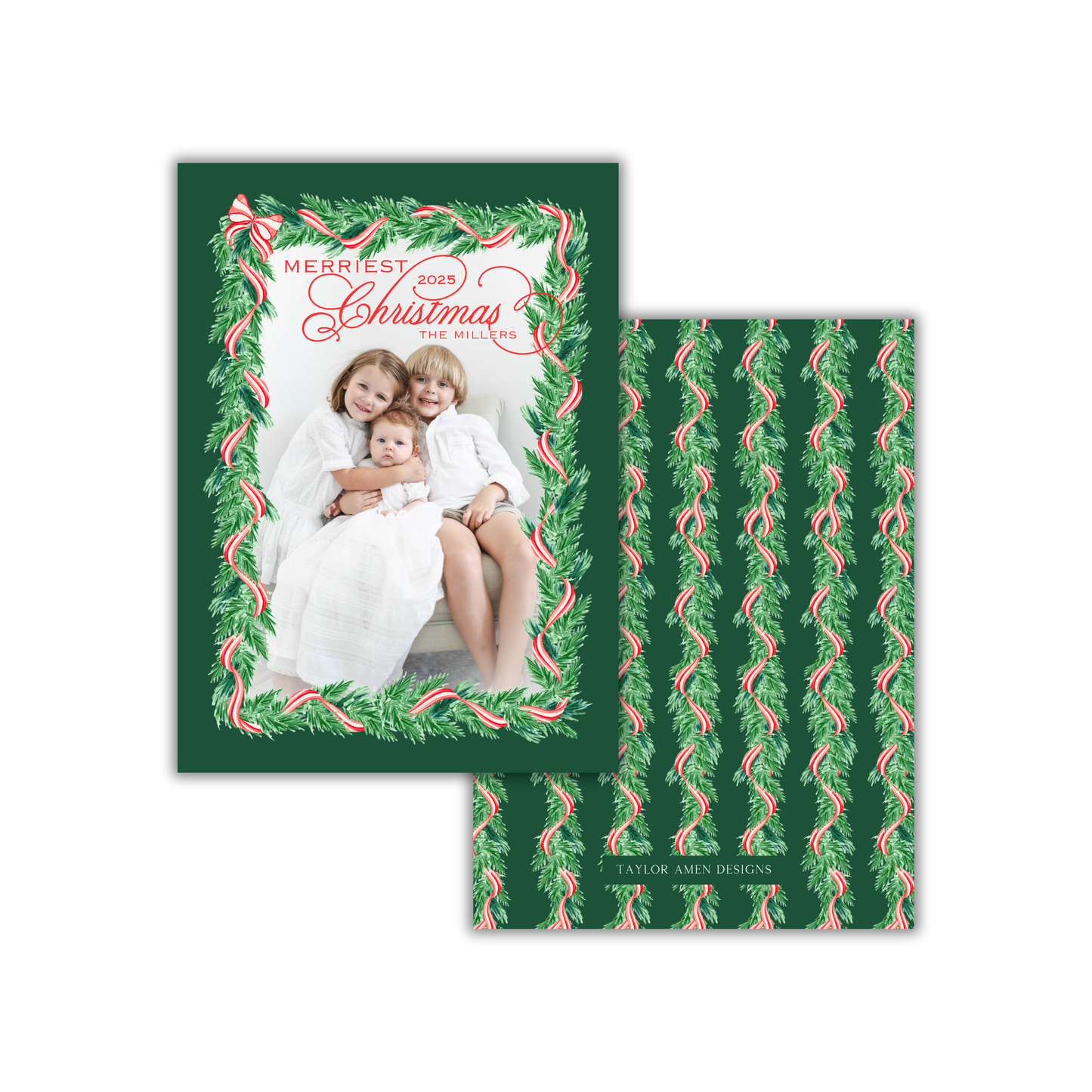 Gather in Garland Christmas Card