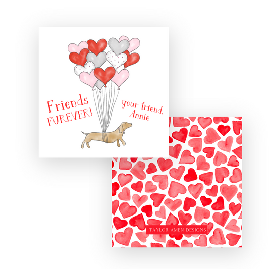 Friends Furever Dachshund Valentine