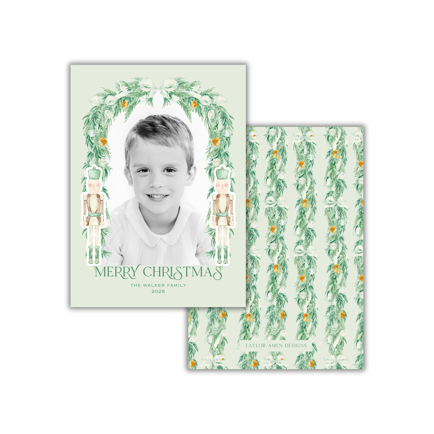 Mistletoe March Christmas Card