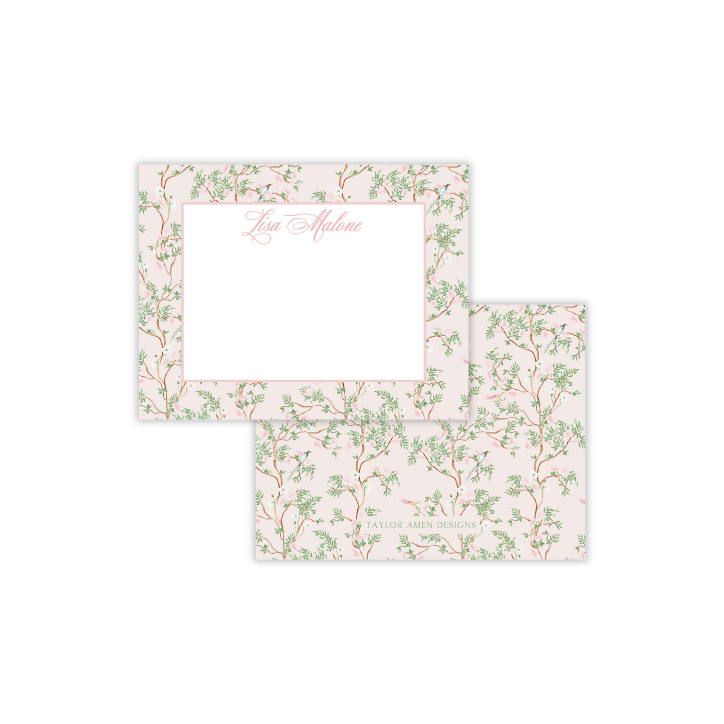 Chinoiserie Florals Stationery