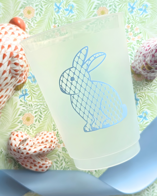 Sleeves of 5-Bunny Cups-Pink or Blue