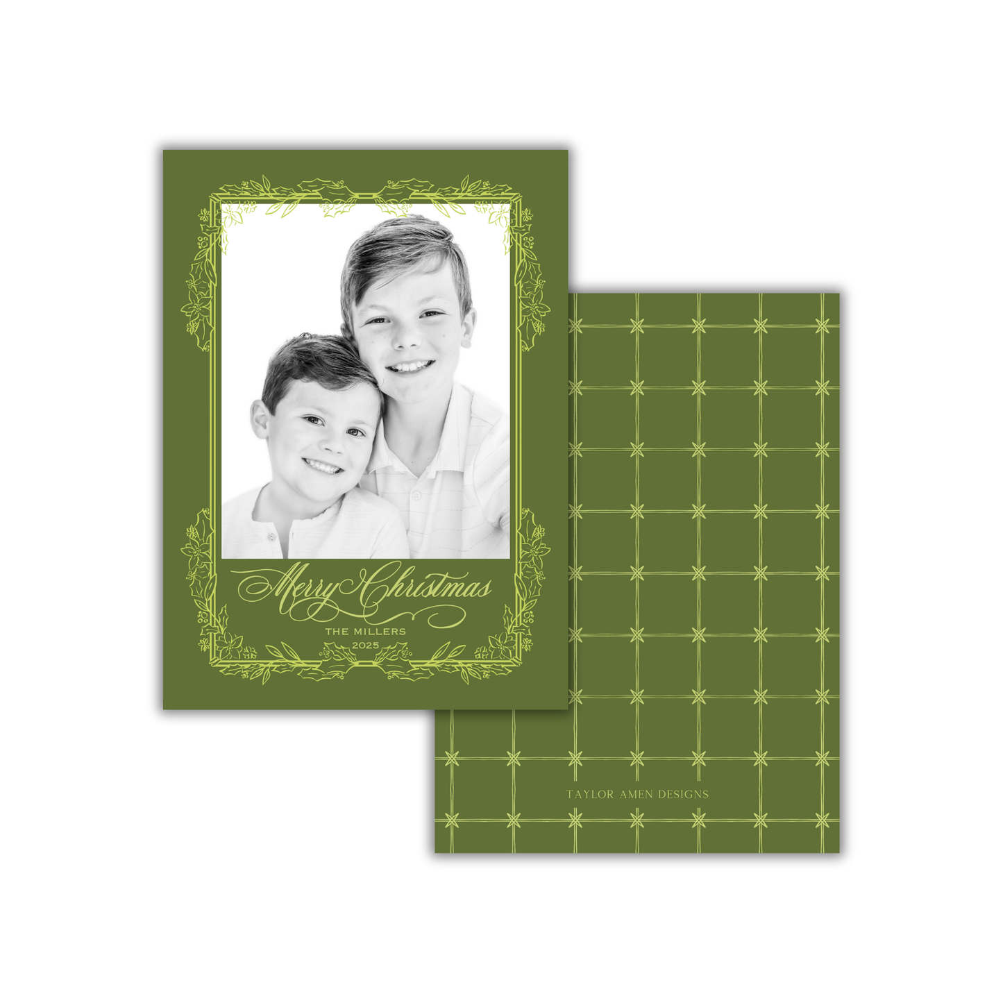 Holly Days Christmas Card