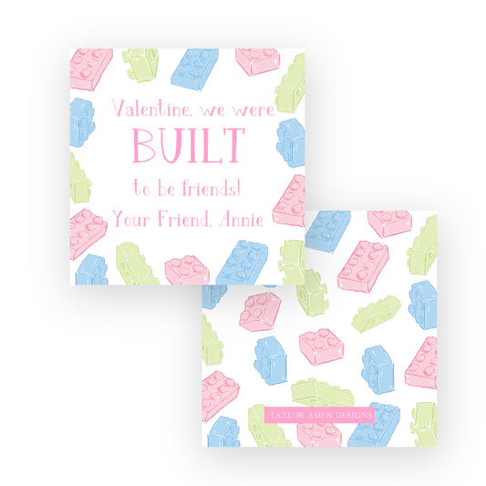 Lego Built Friendship Valentine
