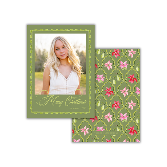 Holiday in Bloom Christmas Card