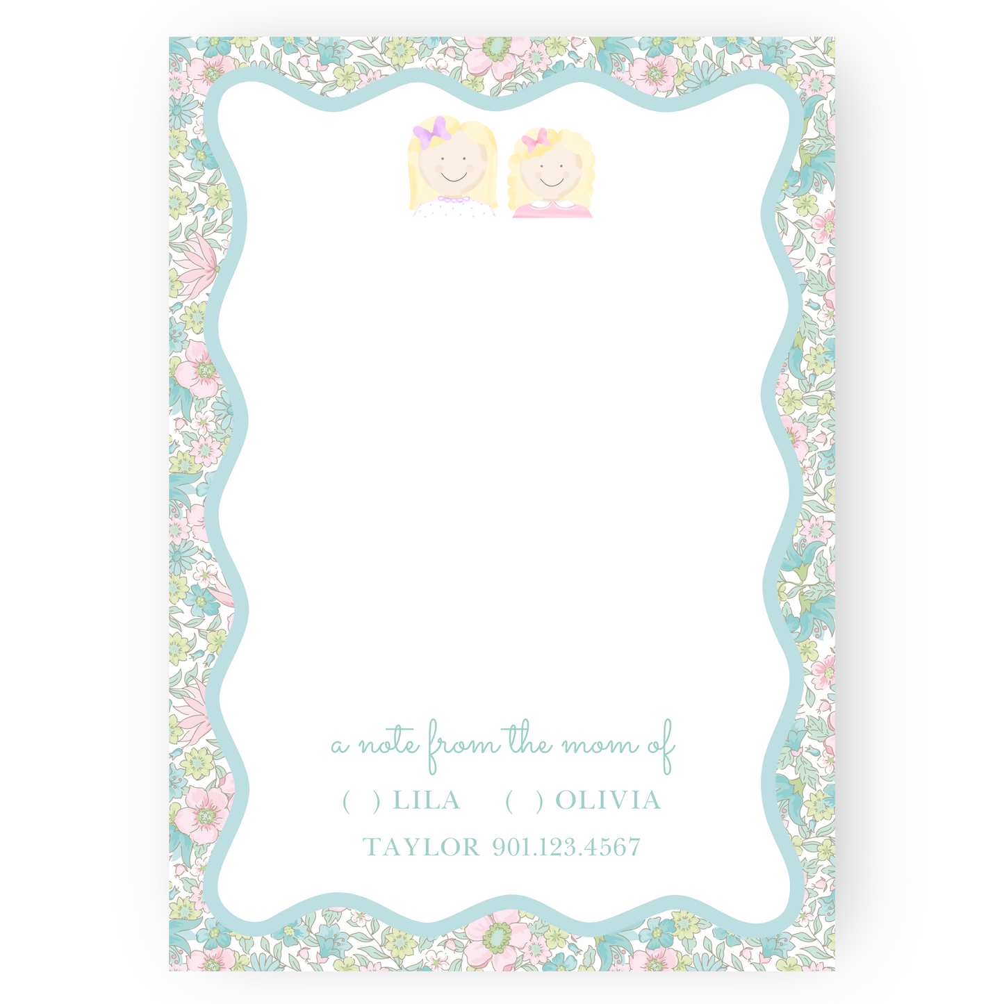 MOM Wavy School Notepad