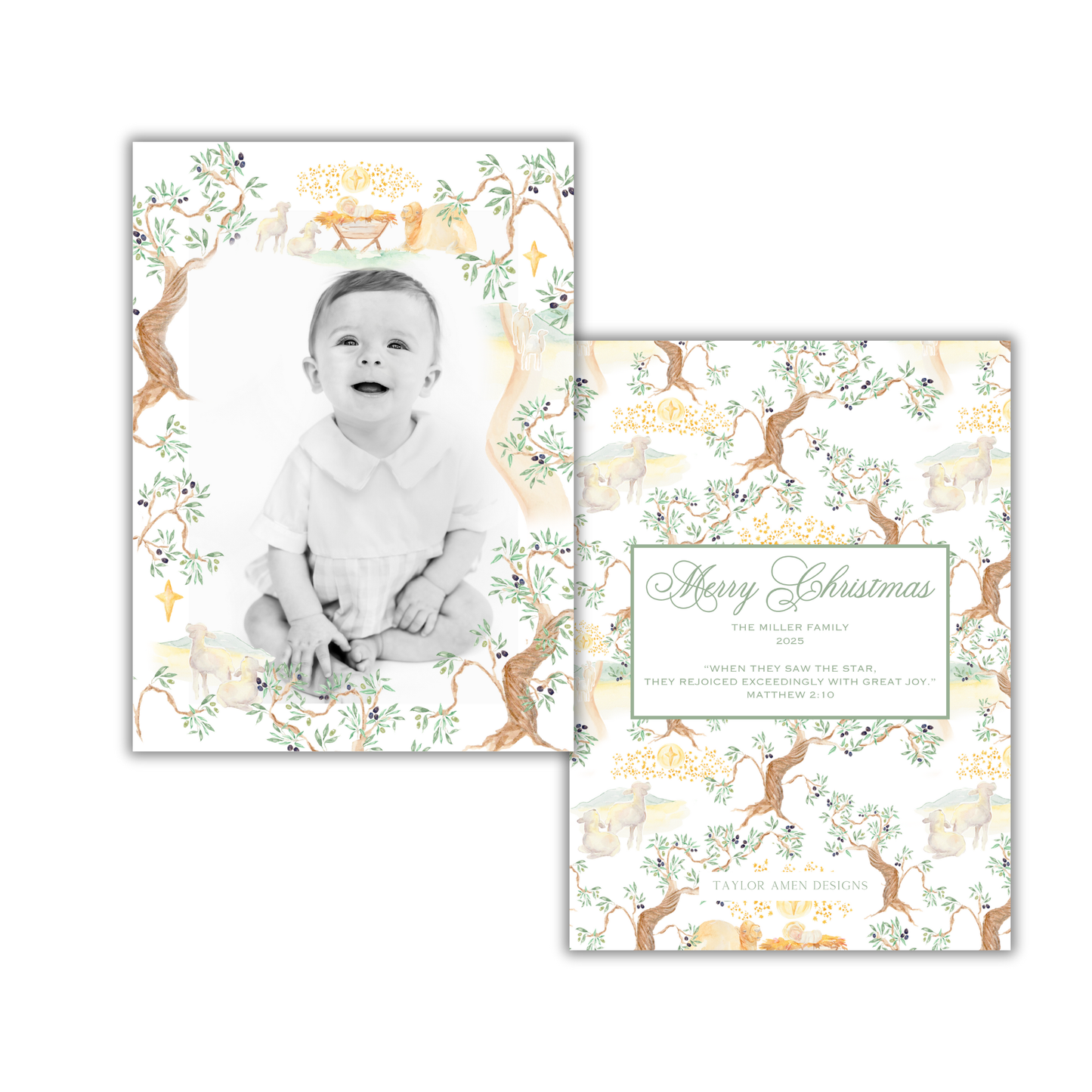 A Savior is Born Christmas Card
