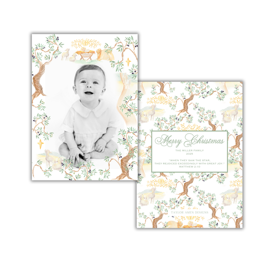 A Savior is Born Christmas Card