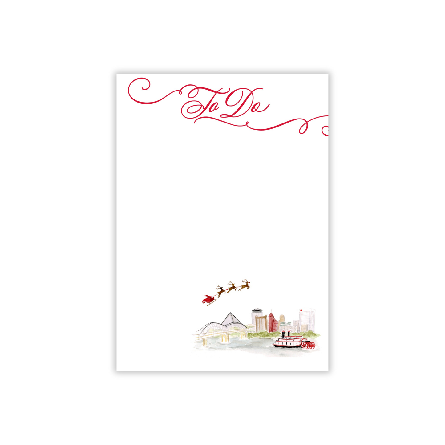 Memphis Santa Notepad