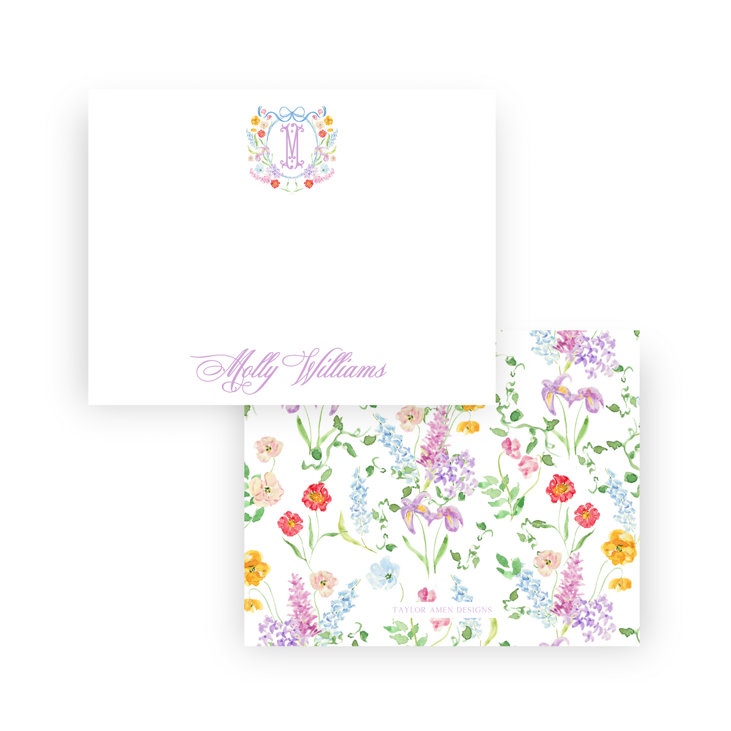 Colorful Spring Floral Stationery