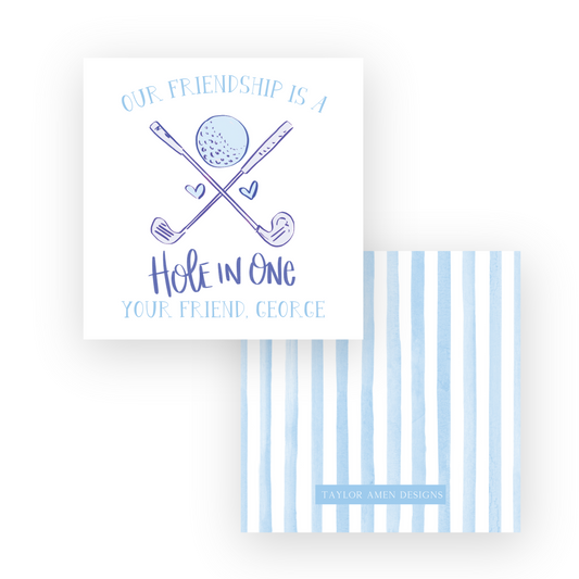 Golf Boy Hole in One Clubs Valentine (Copy)