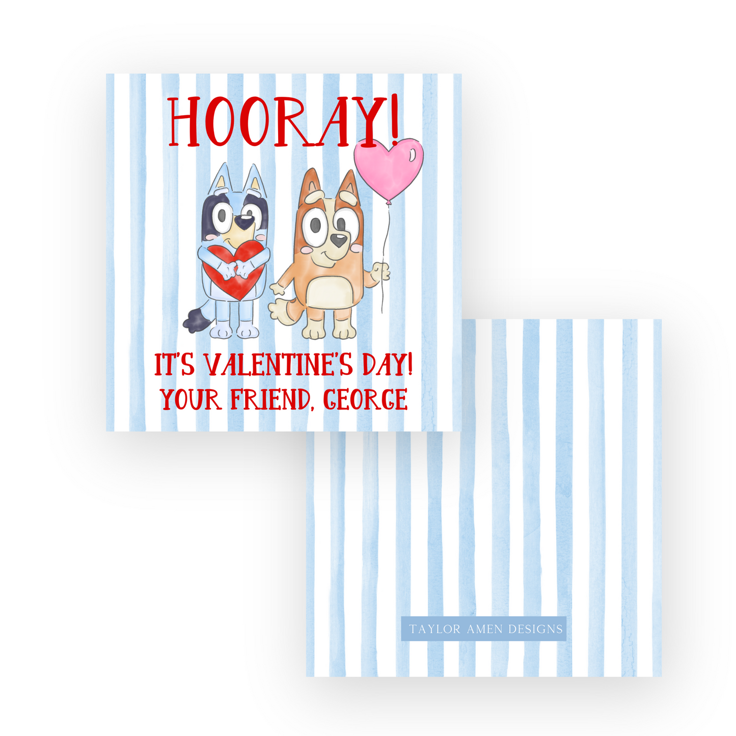 Hooray Bluey Valentine