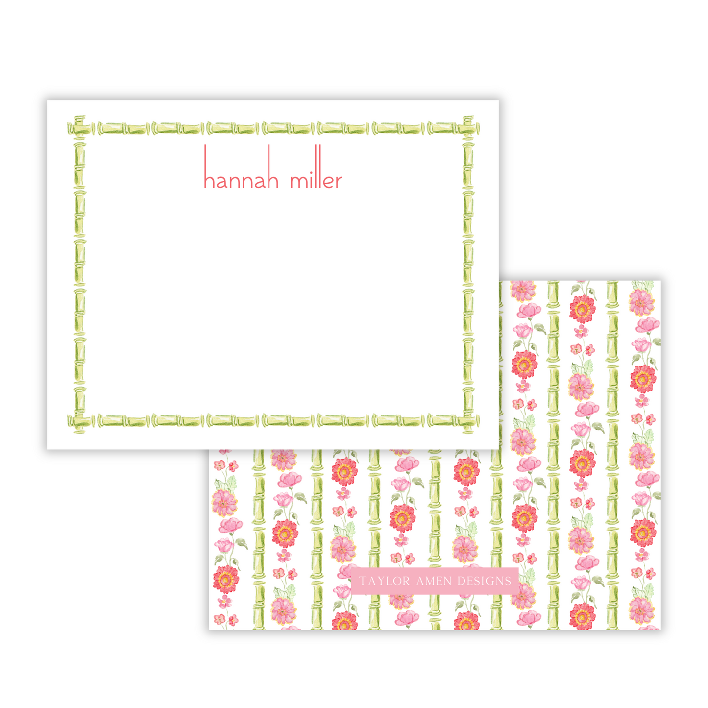 Botanical Bamboo Stationery