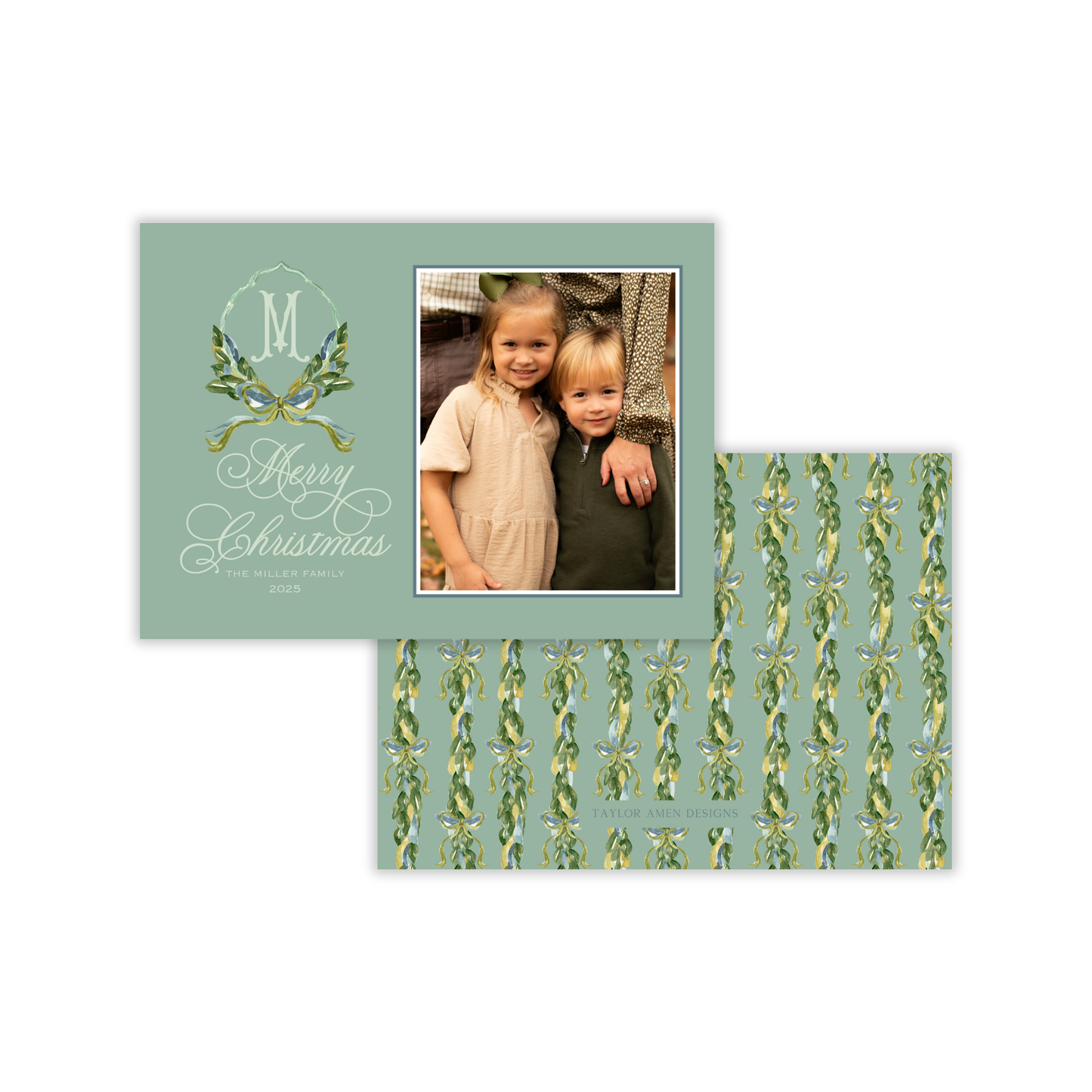 Holiday Laurel Christmas Card