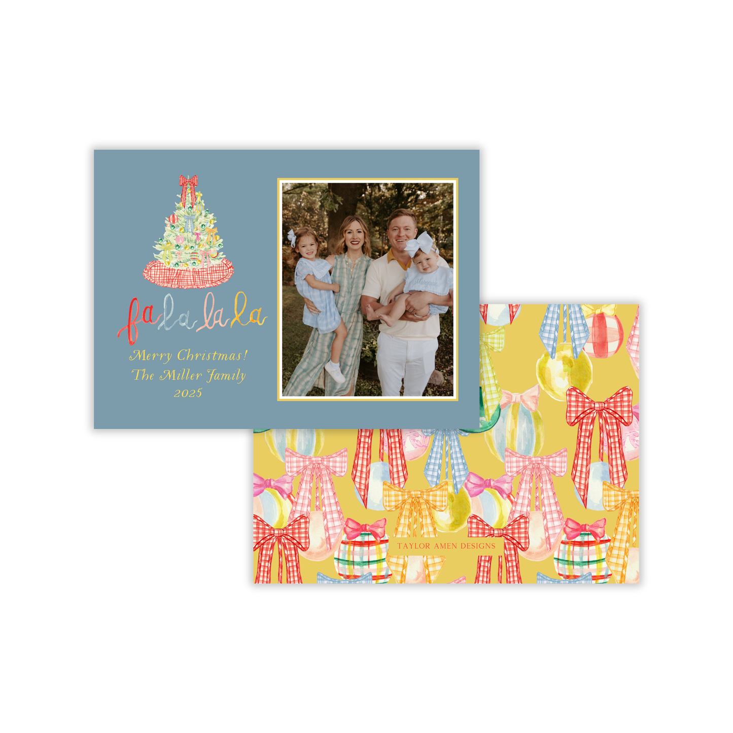 Cozy Cottage Horizontal Christmas Card