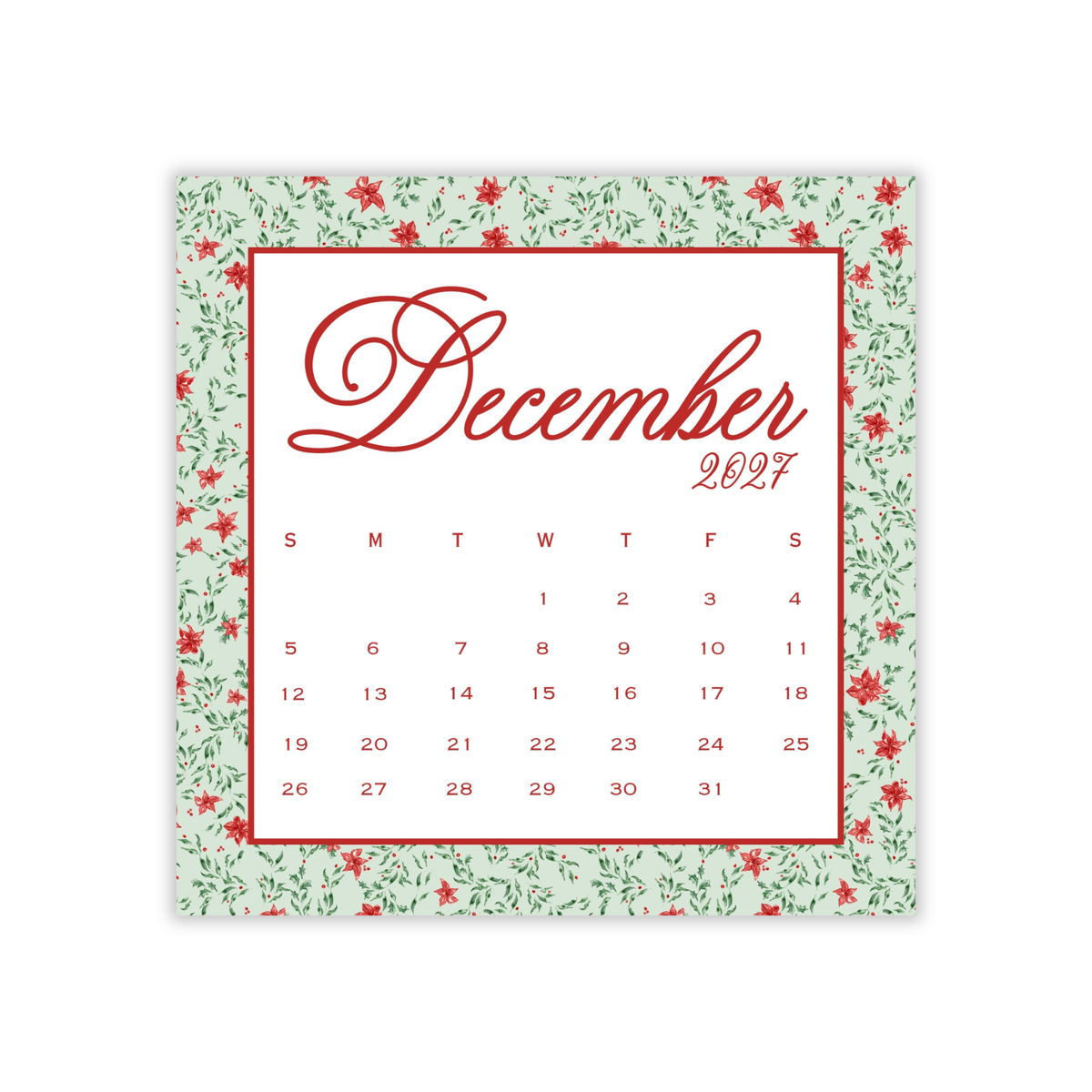 2027 A Year in Bloom Calendar