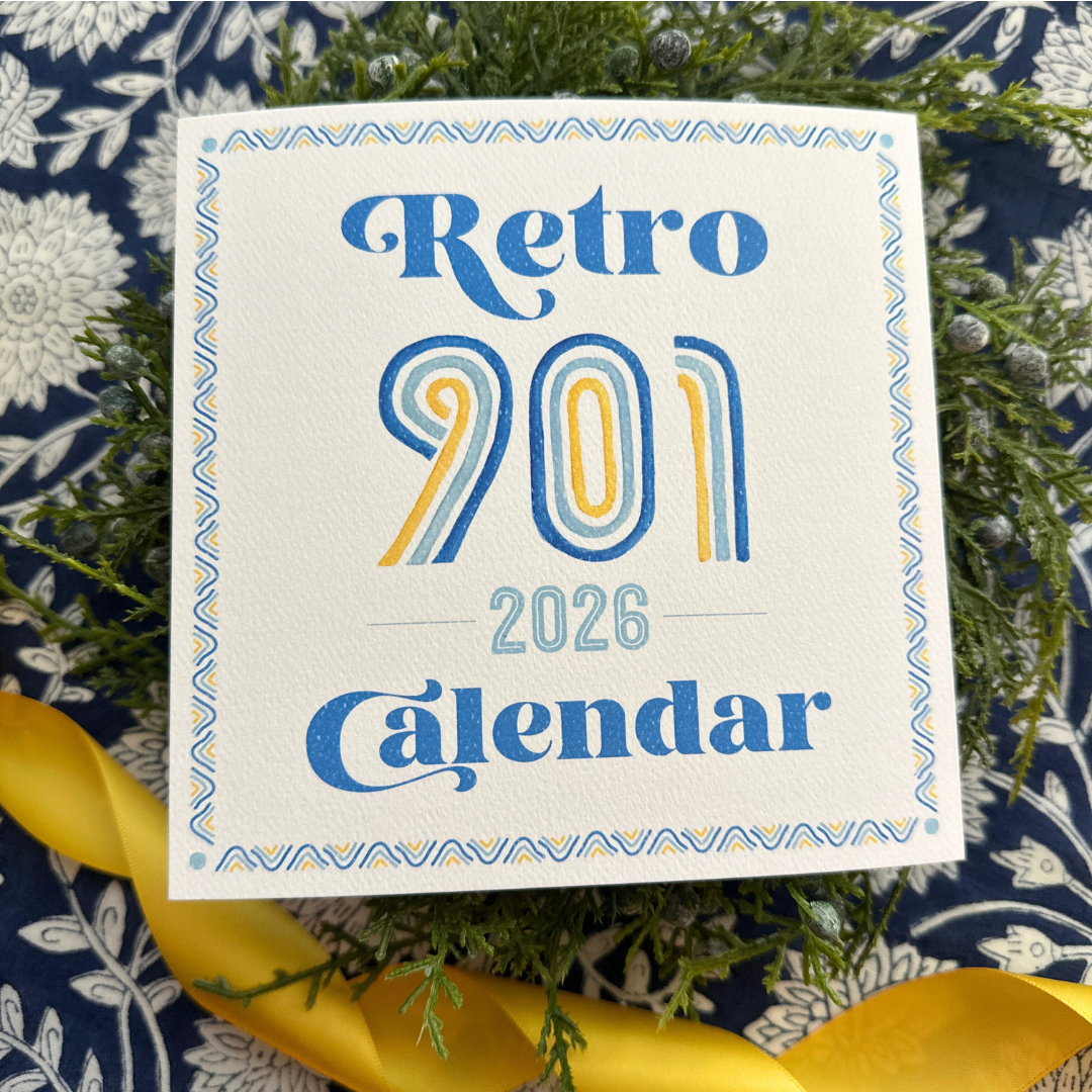 2026 Memphis Retro Calendar