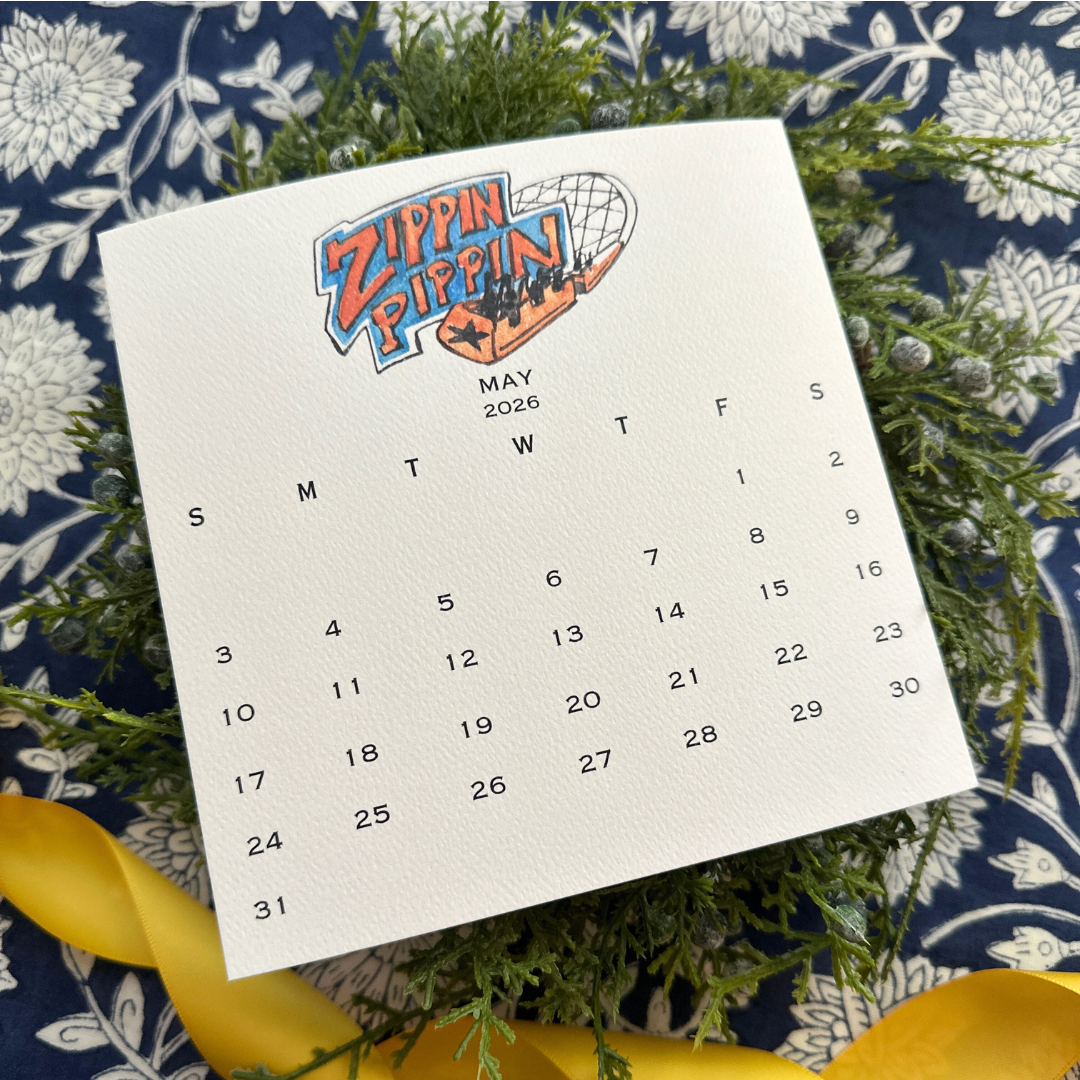 2026 Memphis Retro Calendar