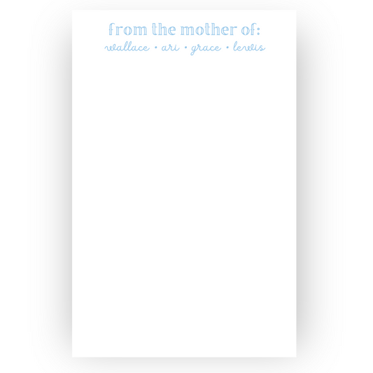 Mom/Kid School Notepad