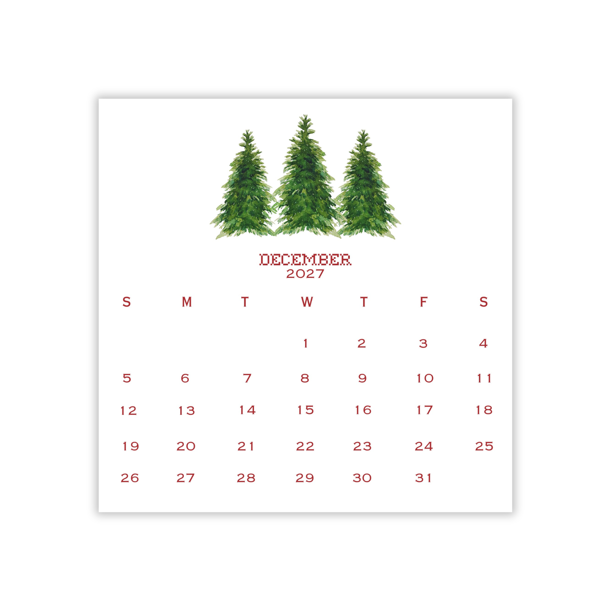 2027 Swiftie Calendar
