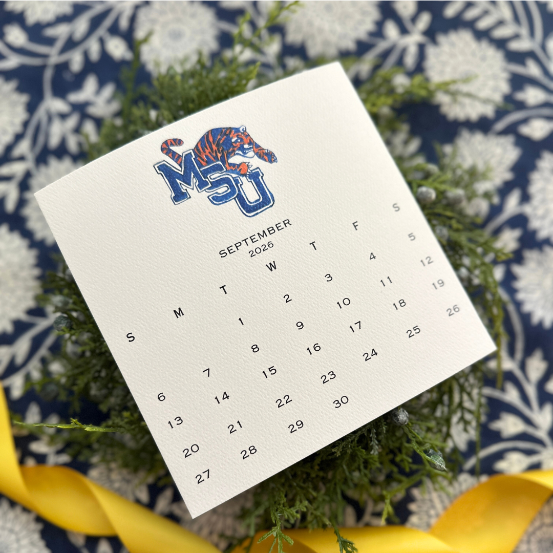 2026 Memphis Retro Calendar