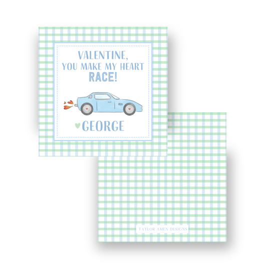 Boy - Race Car Valentine