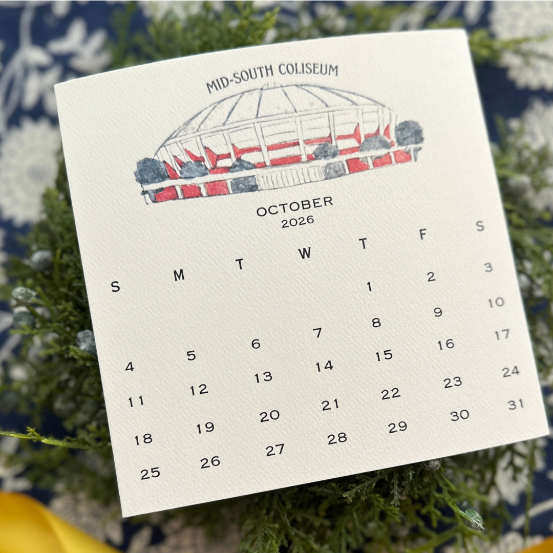 2026 Memphis Retro Calendar