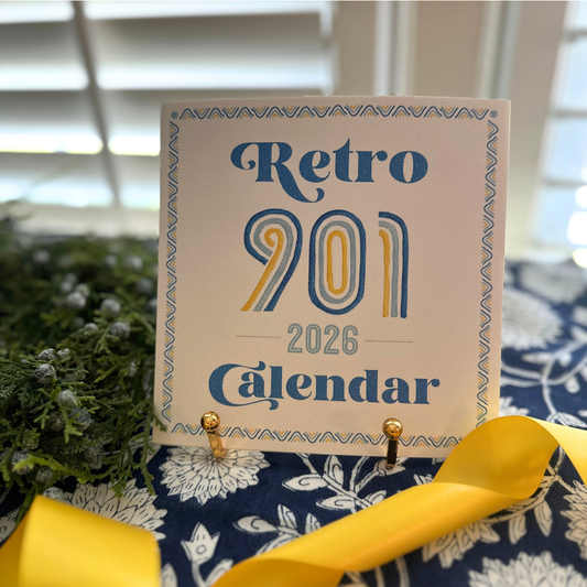 2026 Memphis Retro Calendar