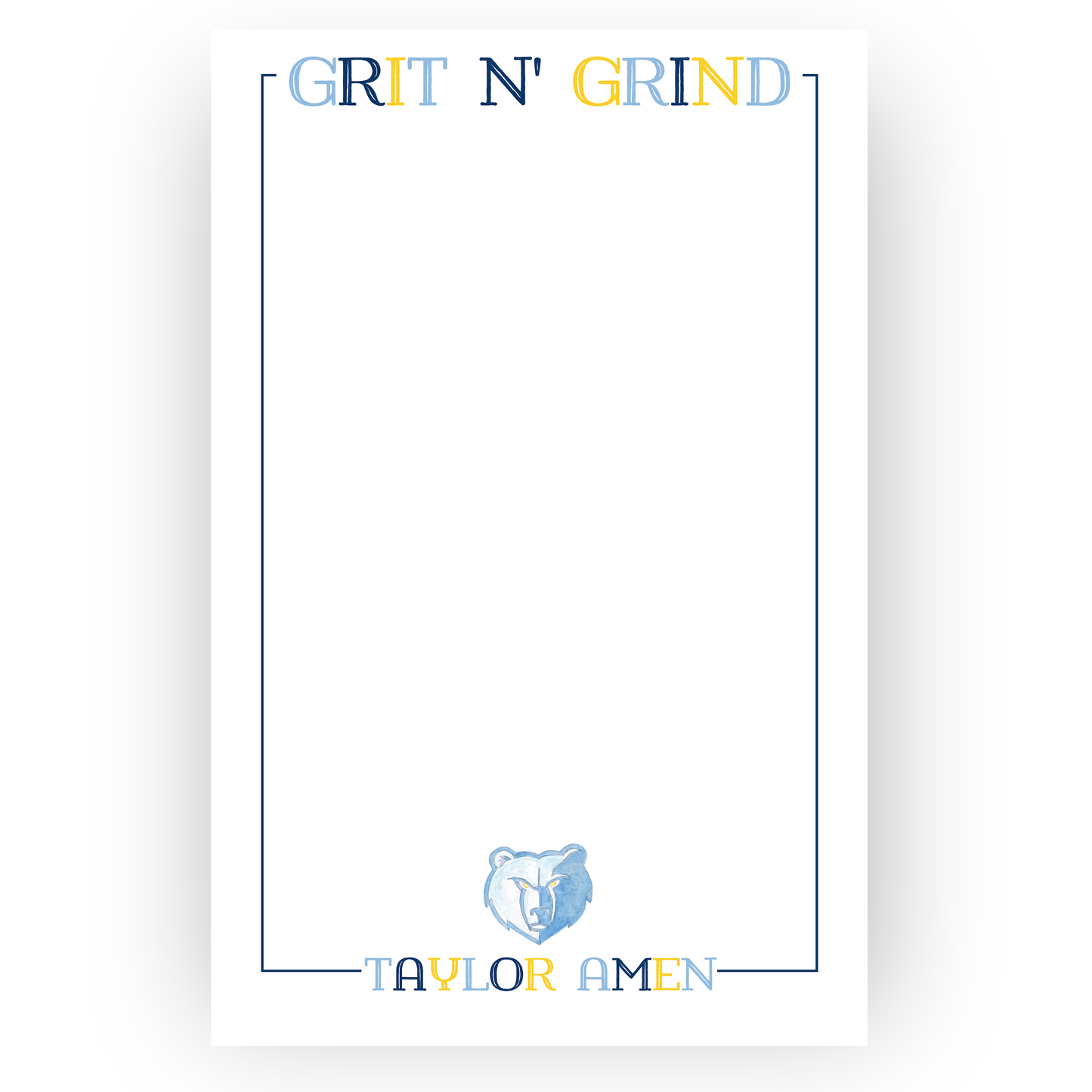 Grit N' Grind Notepad