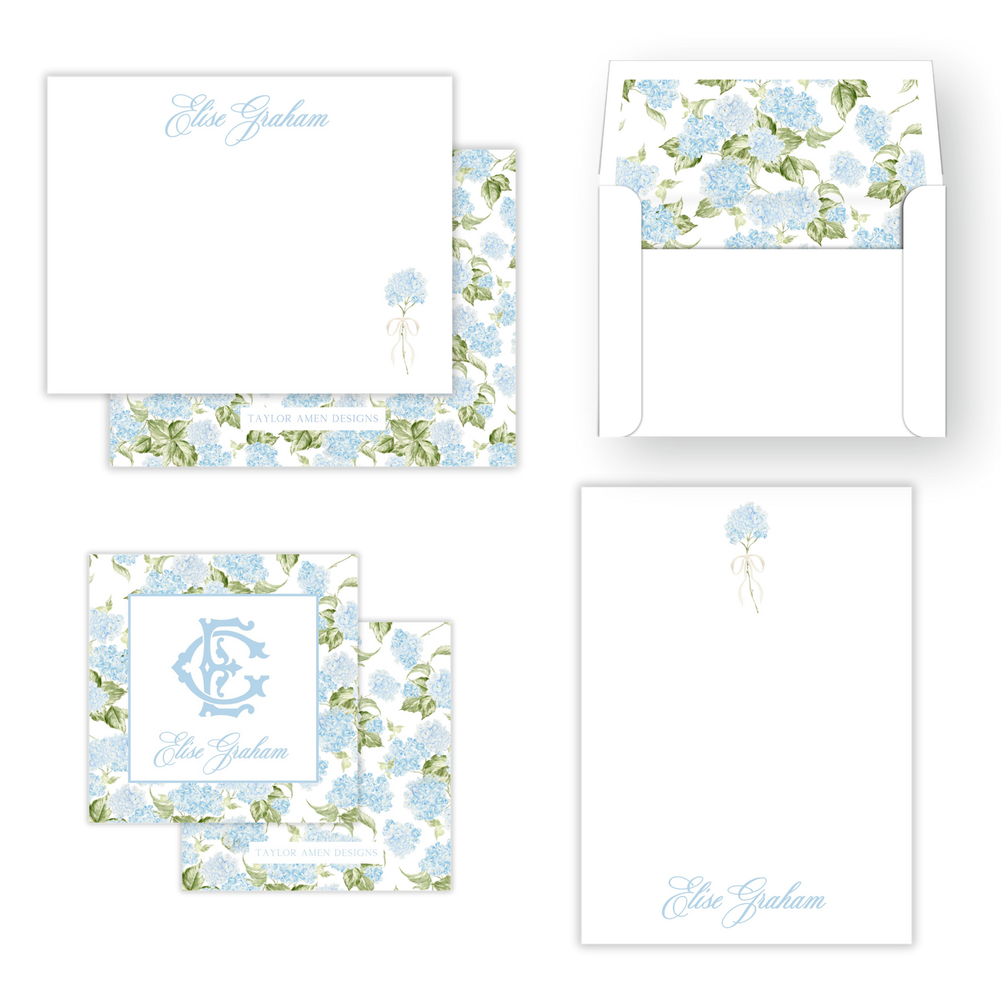 Southern Hydrangeas Mother's Day Stationery Set