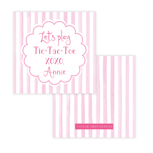 Tic Tac Toe Pink Valentine