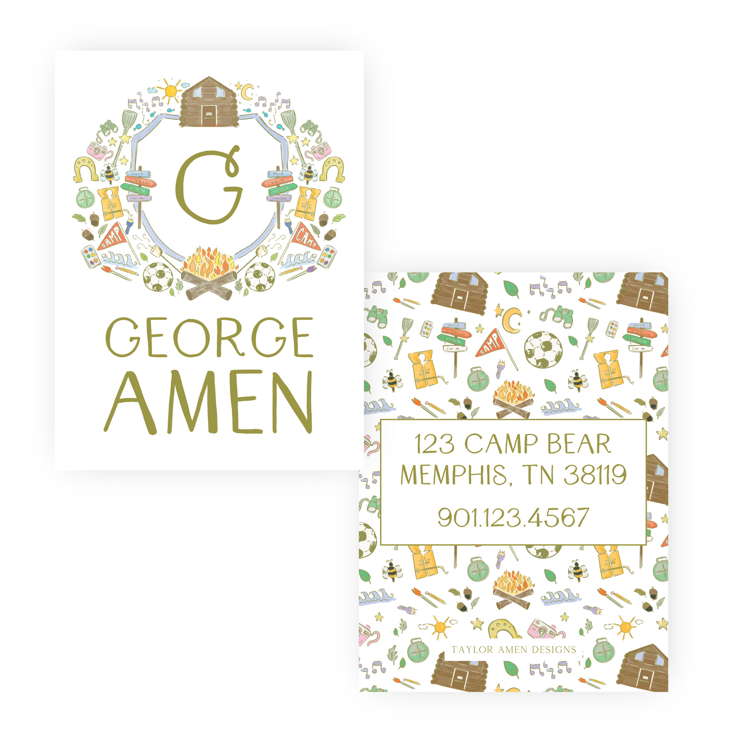 Camp Bag Tag