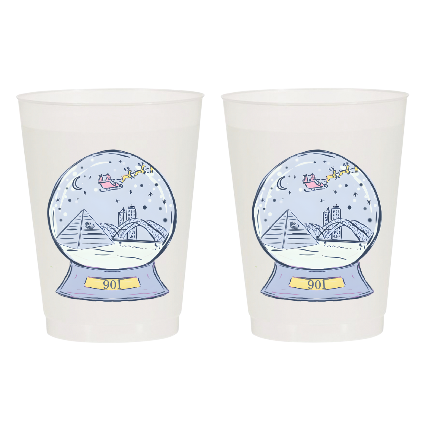 Memphis Snow Globe Cup