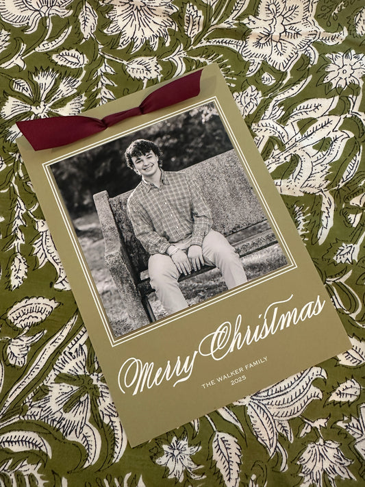 Colorway Ribbon Christmas Card