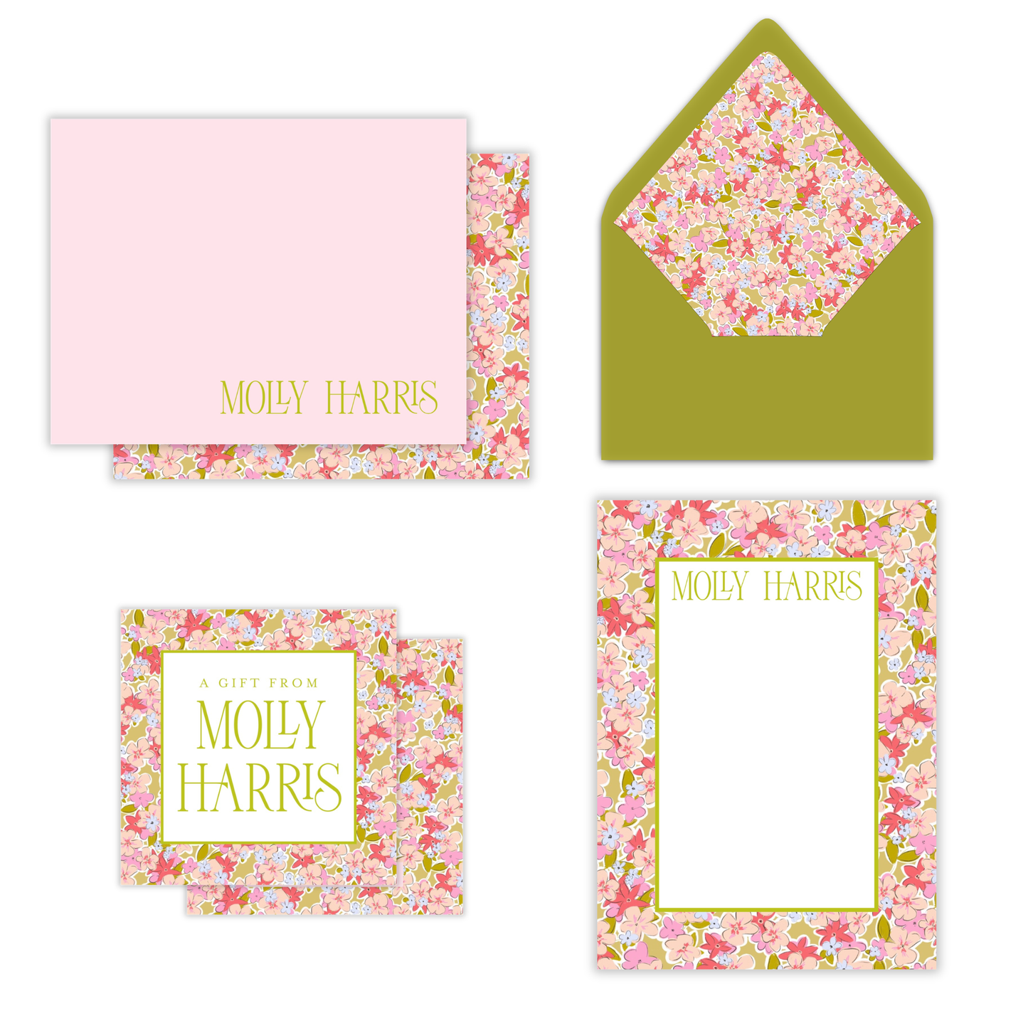 Garden Party Summer in Color Stationery Set