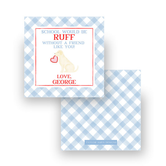 Ruff Without You Valentine Blue