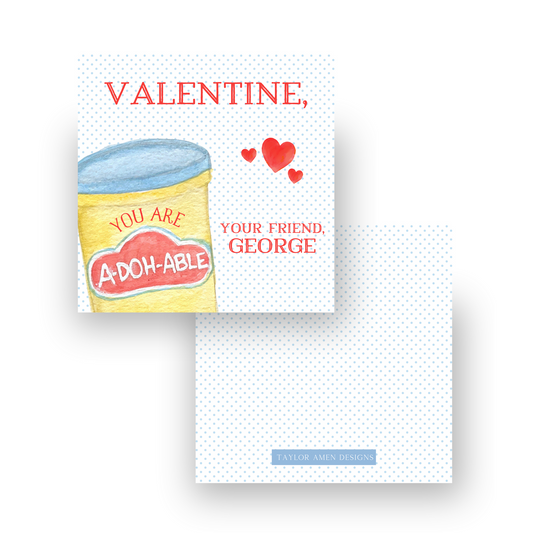 A-Doh-Able Valentine Blue