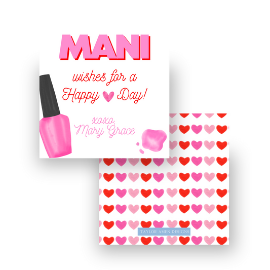 Mani Wishes Valentine