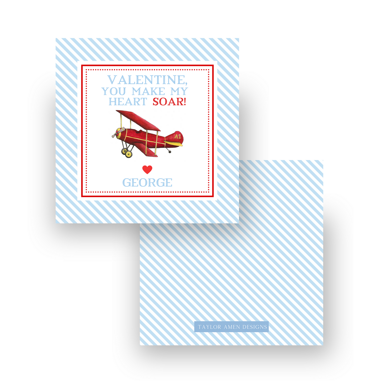 Make My Heart Soar Plane Valentine