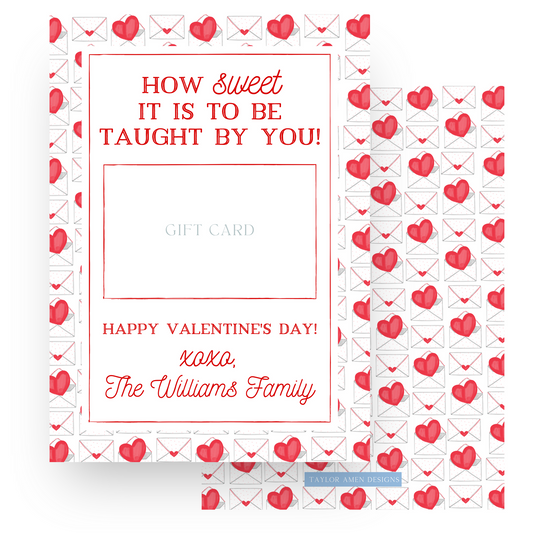 How Sweet It is to be Taught by You Teacher Card (Digital Only)