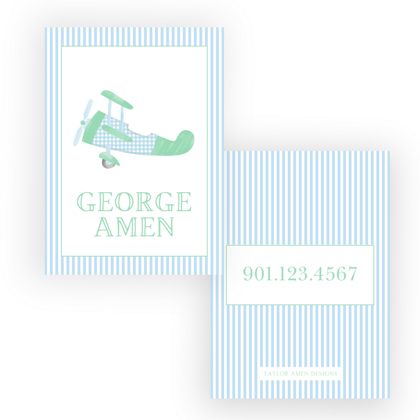 Plane Luggage Tag