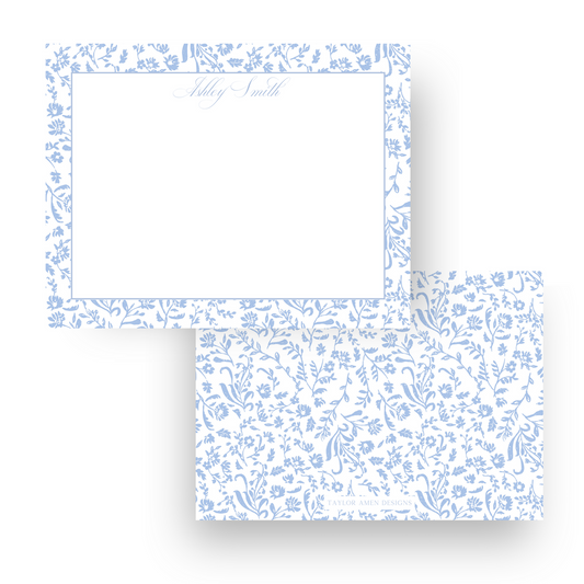 Blue Foliage Stationery
