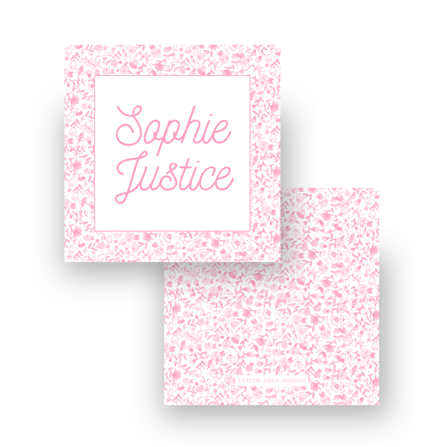 Pink Floral Enclosure