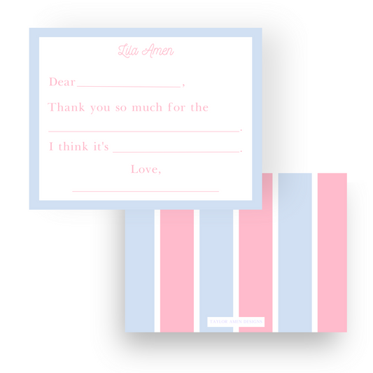 Girl Fill-In Stationery