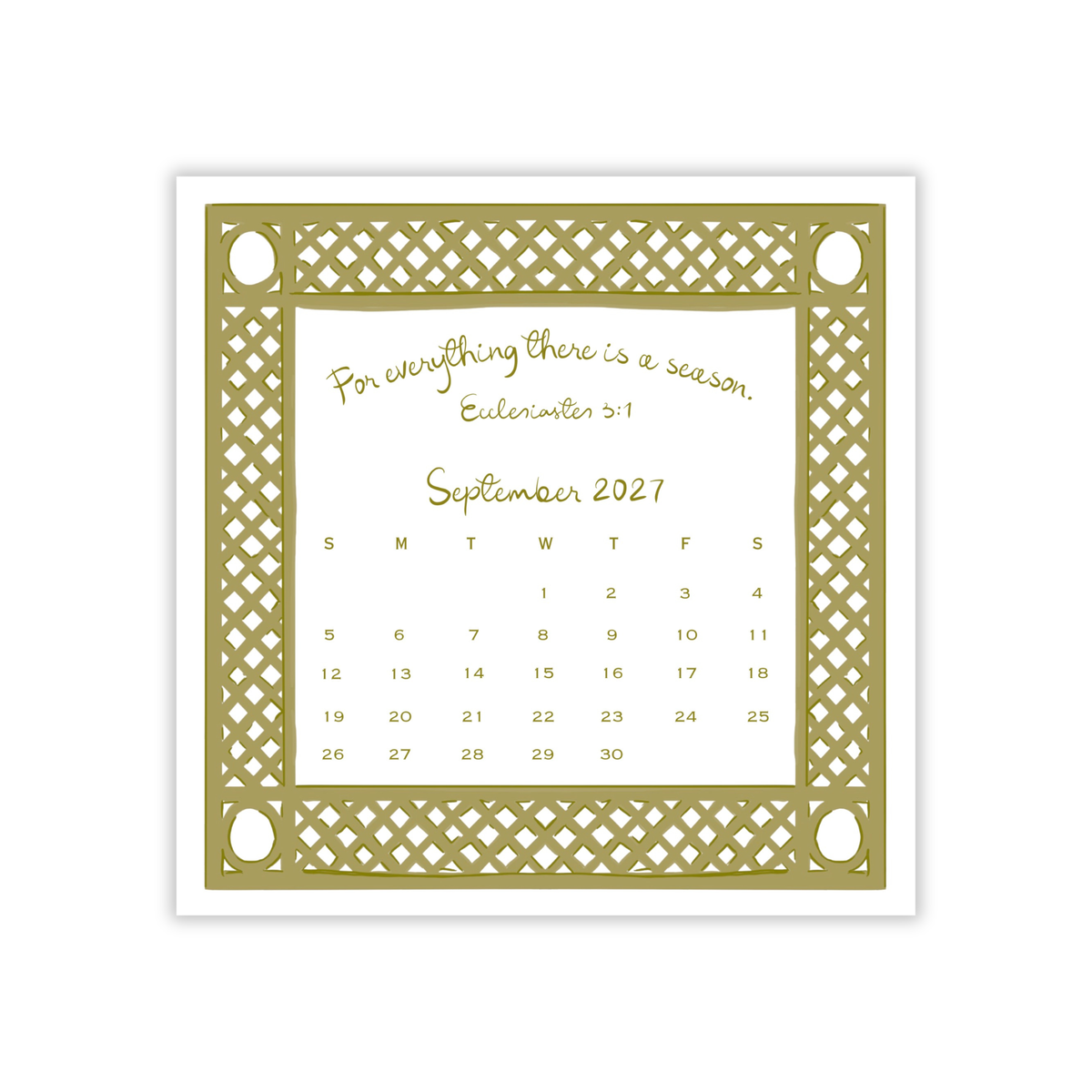 2027 His Promises Calendar