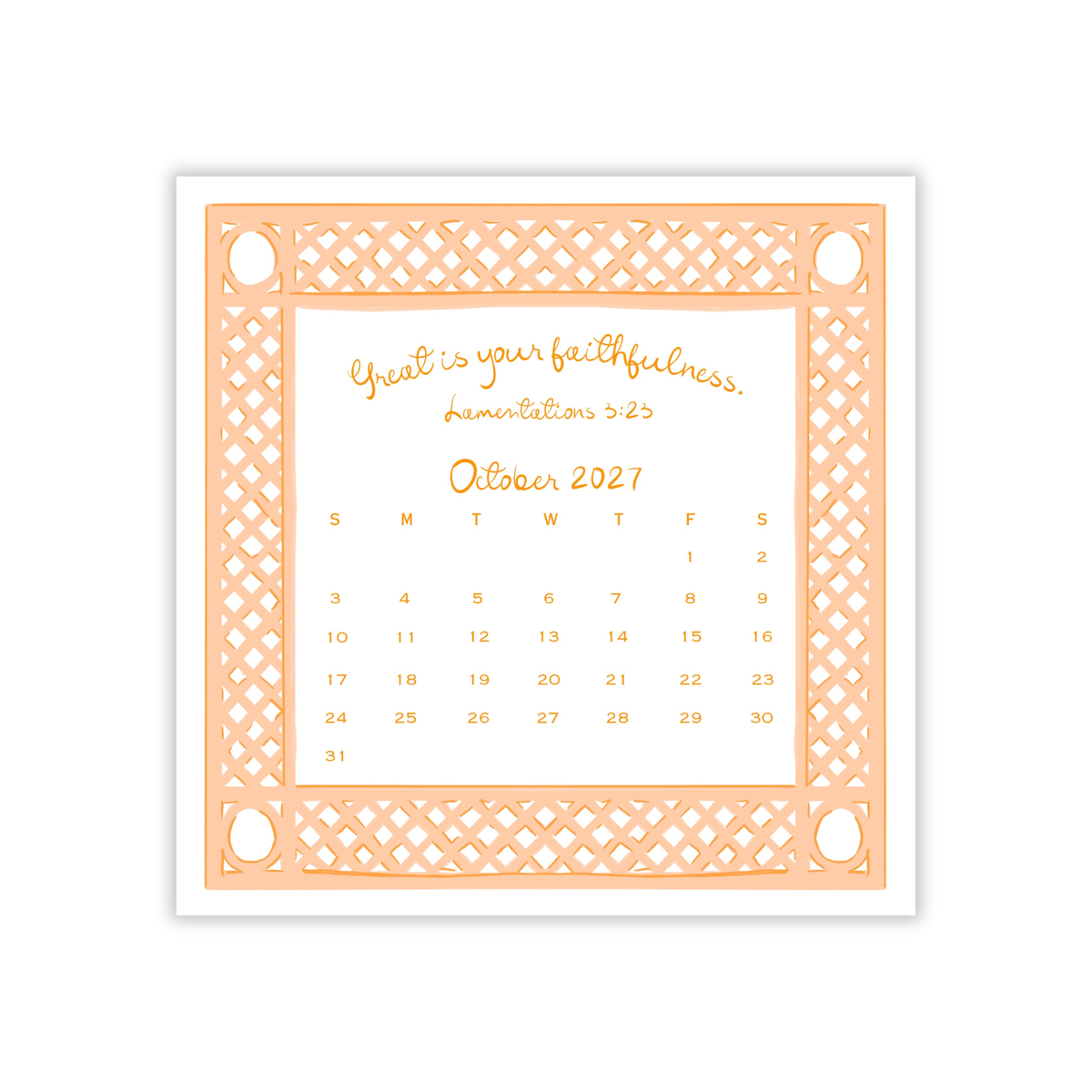 2027 His Promises Calendar